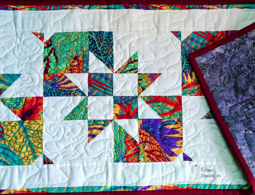 Runner con tecnica quilt-patchwork