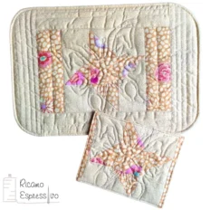 Set da tavola in patchwork e quit farfalla