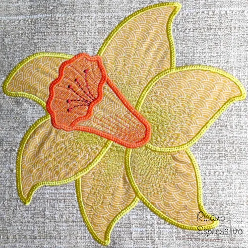 Cuscino applique Narciso - immagine 2